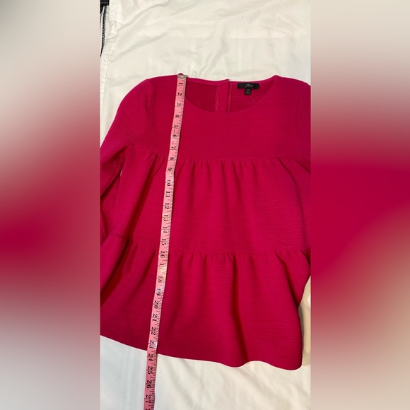 J Crew Pink Tired Top - Picture 5 of 6